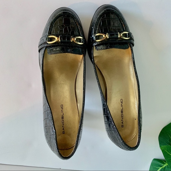 Bandolino Shoes - Black Bandolino stacked Heel Loafer